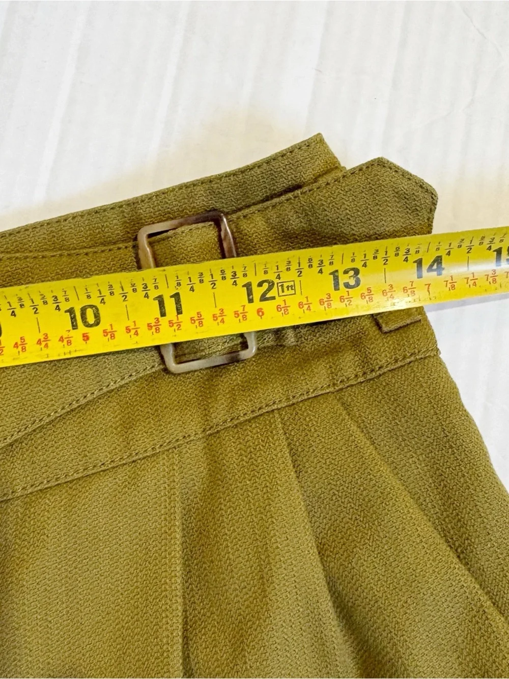 Sezane Francky Trousers Blend Cotton Linen Blend Size 2 Olive Green Carrot Cut